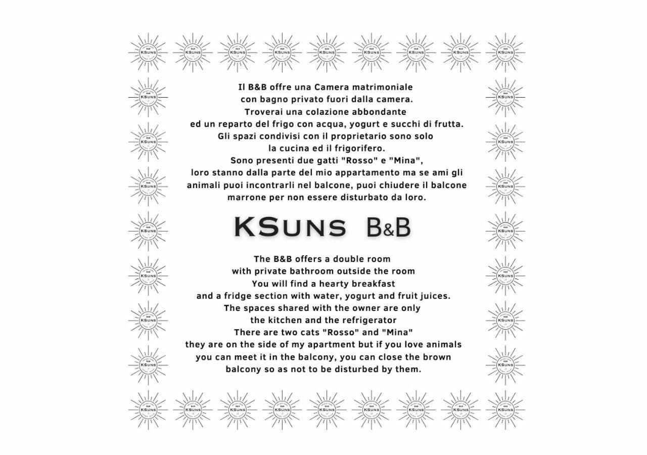 לינה וארוחת בוקר קטאניה Ksuns מראה חיצוני תמונה